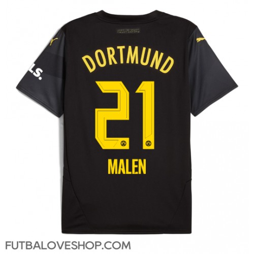 Dres Borussia Dortmund Donyell Malen #21 Preč 2024-25 Krátky Rukáv